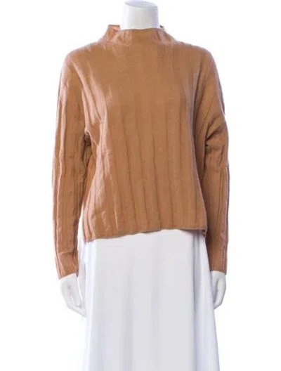 Pre-owned Momoní Cashmere Mock Neck Sweater In Neutral