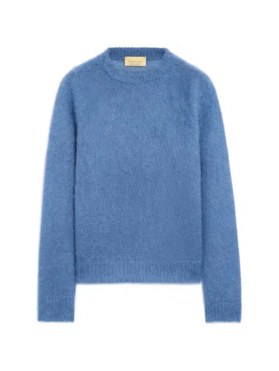 Momoní Clover Brushed-knit Sweater In Blue