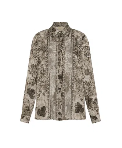 Momoní Collared Printed Shirt In Multi