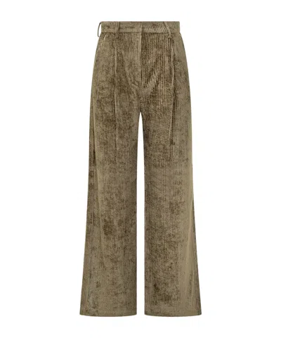 Momoní Corduroy Trousers In Green