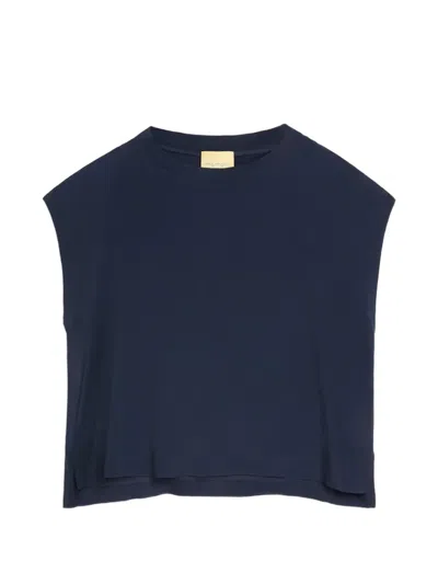 Momoní Curacao Crew-neck Top In Blue