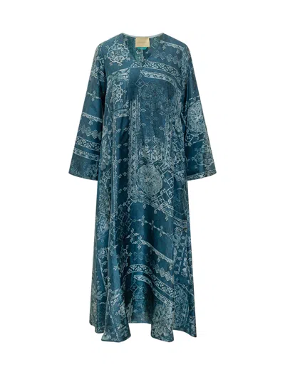 Momoni' Elegant Long Suit With Ornate Print In Multi