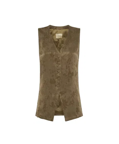 Momoní Fitted Military Jacket For Women In Green