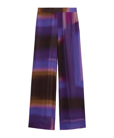 Momoní Fluid Wide-leg Trousers For Women In Purple