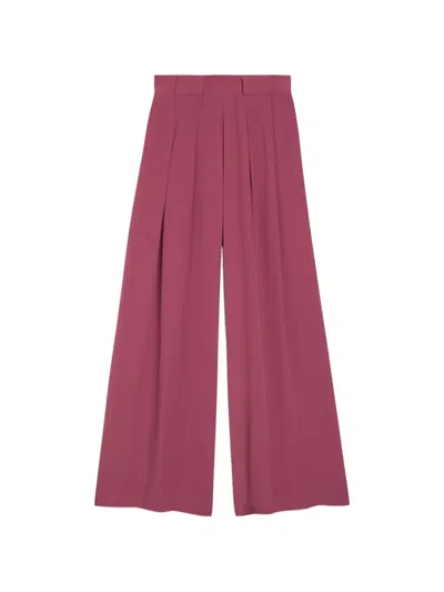 Momoní Front Pleats Palazzo Trousers In Pink