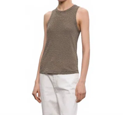Momoní Genipa T-shirt In Nero / Panna In Brown