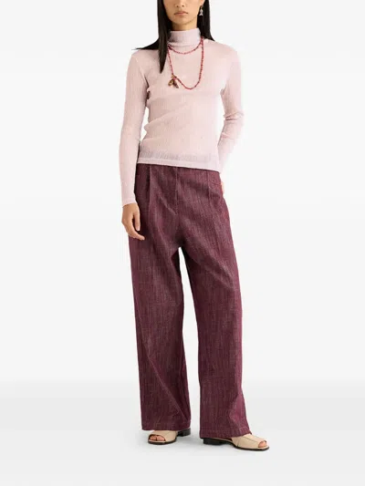 Momoní Ine Long-sleeves Top In Pink