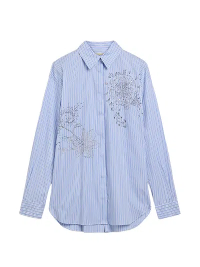 Momoní Jokla Embroidered Striped Shirt In Multi