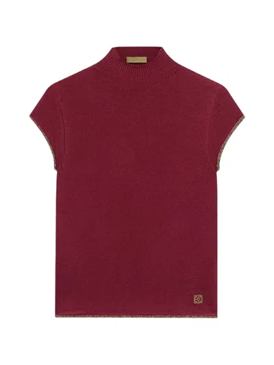 Momoní Kame Garment-dyed Sleeveless Top In Red