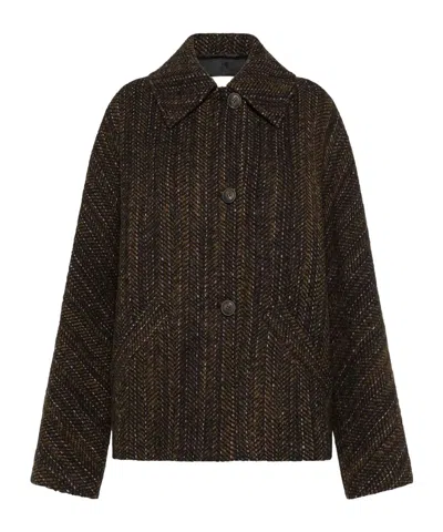 Momoní Lapel Jacket In Brown