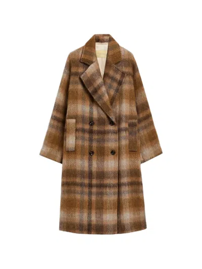 Momoní Laufey Double-breasted Coat In Brown