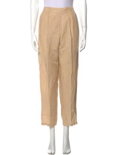 Pre-owned Momoní Linen Straight Leg Pants In Neutral