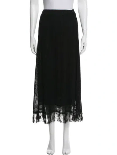 Pre-owned Momoní Long Skirt In Black