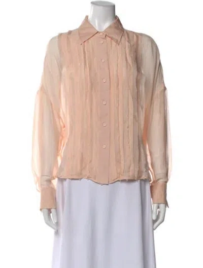 Pre-owned Momoní Long Sleeve Top In Pink