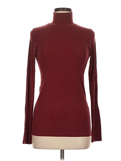 Pre-owned Momoní Long Sleeve Turtleneck In Burgundy