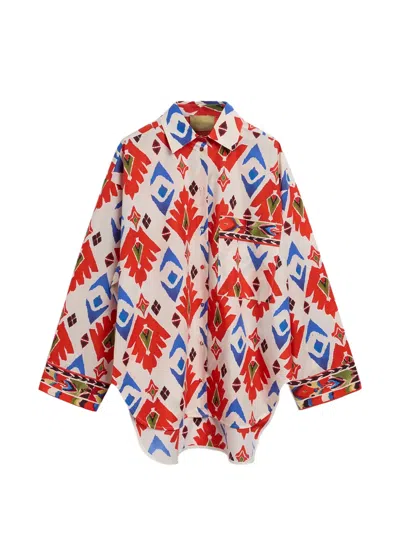 Momoní Lucha Chest-pocket Printed Shirt In Multi