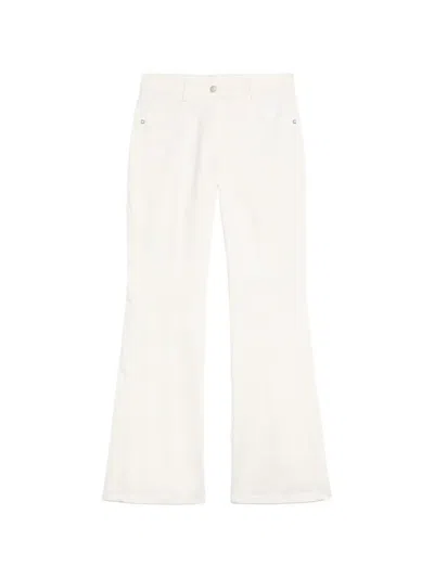 Momoní Luis Five-pocket Flared Trousers In White