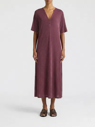 Momoní Penelope Tunic Midi Dress In Brown