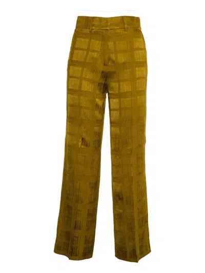 MOMONÍ MAMAO CHECK STRAGHT TROUSERS