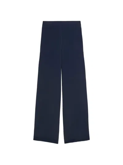 Momoní Marajo Floral-jacquard Trousers In Blue