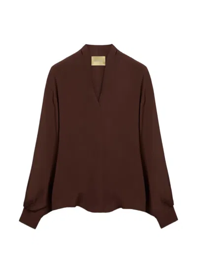Momoní Margaret Blouse In Brown