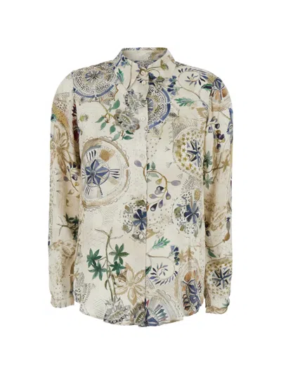 Momoní Meudon Graphic-print Button-up Shirt In Multi
