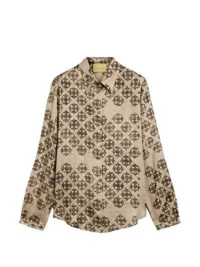 Momoní Meudon Printed Shirt In Gray