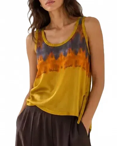 Momoní Mola Top In Zafferano Arancio Verde In Multi