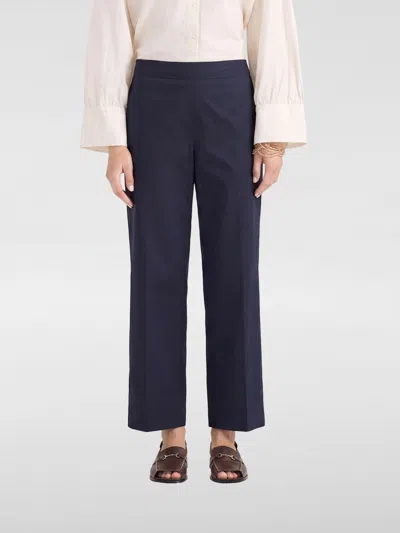 Momoní Vejo Poplin Straight-leg Trousers In Blue