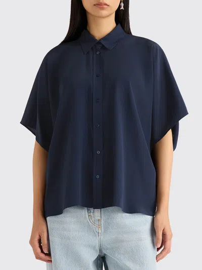 Momoní Brooklyn Crepe Shirt In Blue