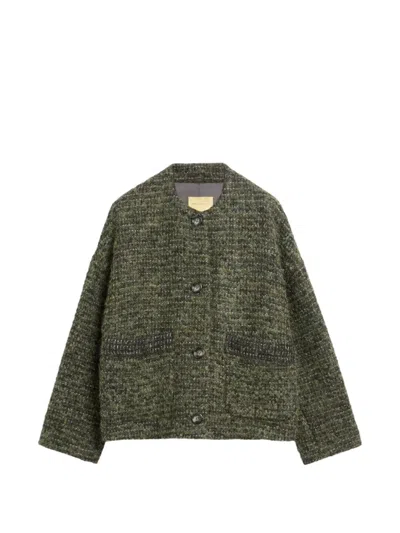 Momoní Mosara Single-breasted Jacket In Green