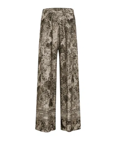 Momoní Stylish Multicolour Trousers For Women In Brown