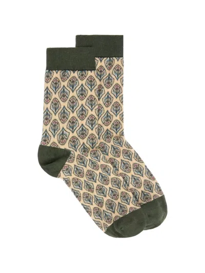 Momoní Nanami Patterned Socks In Multi