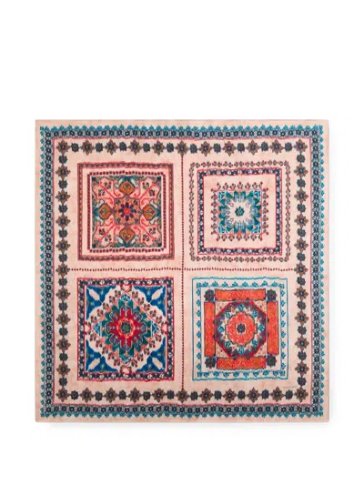 Momoní Nipponia Printed Silk Scarf In Multi