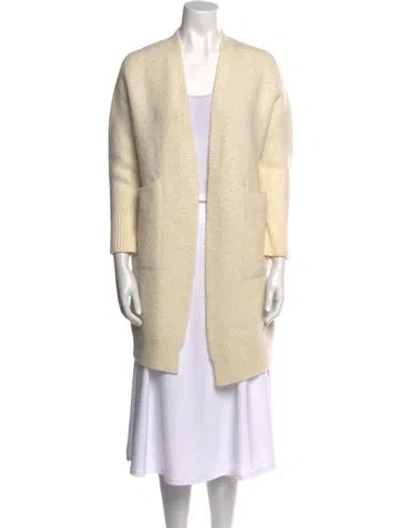 Pre-owned Momoní Open Front Sweater In Neutral