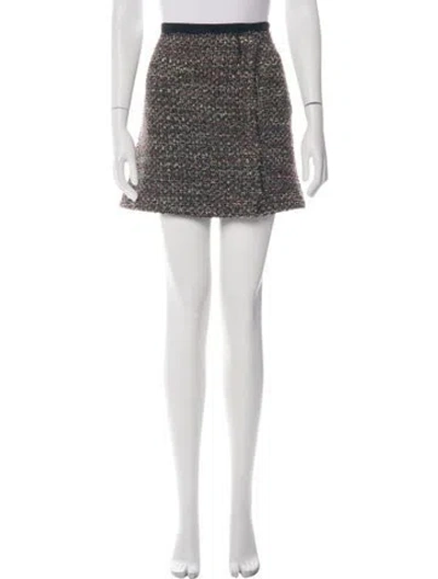 Pre-owned Momoní Patterned Mini Skirt In Multicolor