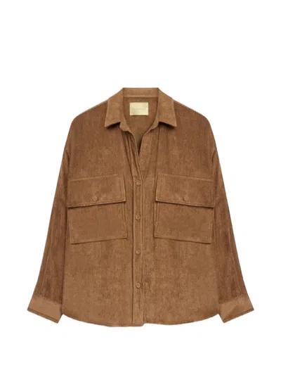 Momoní Pitanga Corduroy Shirt In Brown