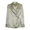 Momoní Praia Tie-waist Jacket In Gray