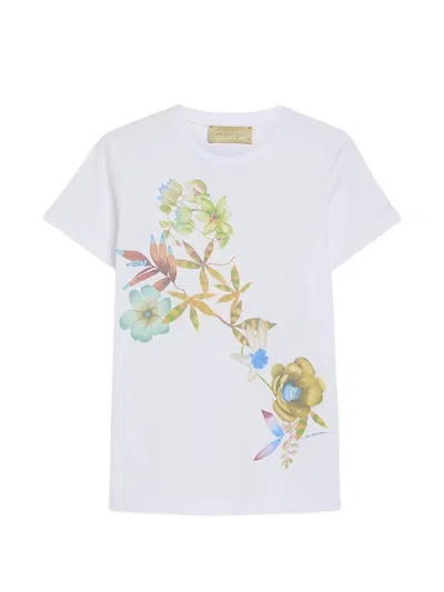 Momoní Querencia Floral-print T-shirt In White