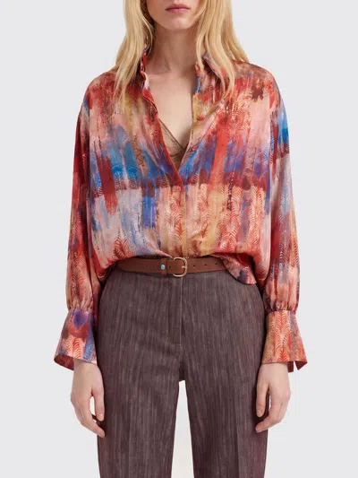 Momoní Franklyn Printed Silk Shirt In Multi