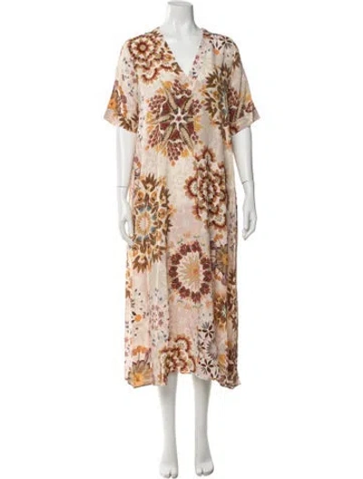 Pre-owned Momoní Silk Long Dress W/ Tags In Pink