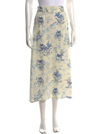 Pre-owned Momoní Silk Midi Length Skirt In Neutrals
