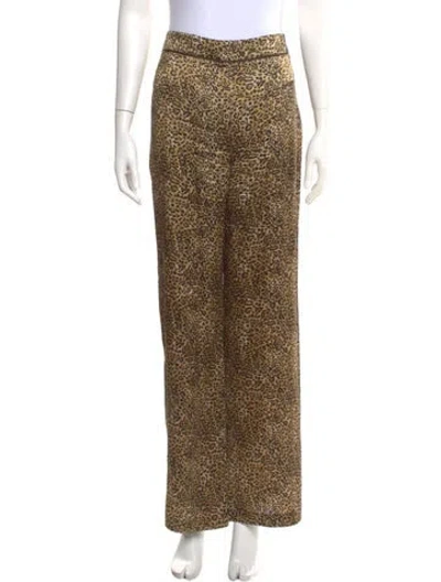 Pre-owned Momoní Silk Wide Leg Pants In Neutral
