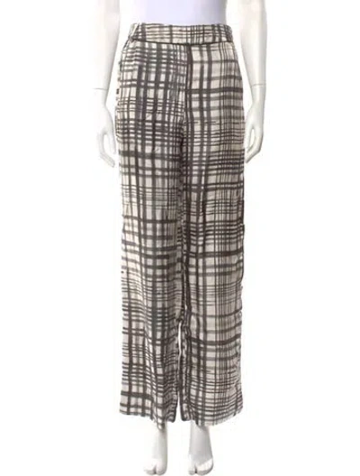 Pre-owned Momoní Silk Wide Leg Pants In Neutral