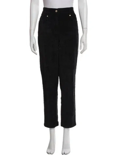 Pre-owned Momoní Straight Leg Pants In Black
