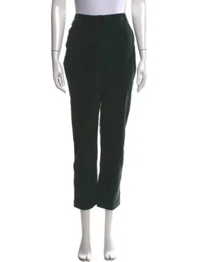 Pre-owned Momoní Straight Leg Pants In Green