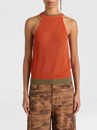Momoní Cary Halter-neck Top In Orange
