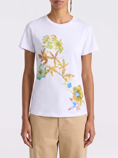 Momoní Querencia Floral-print T-shirt In White