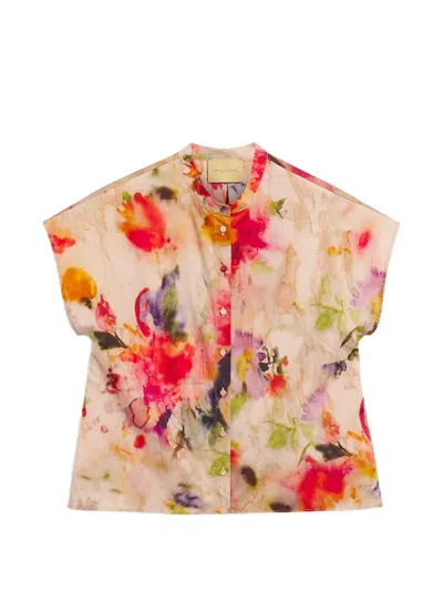 Momoní Vihuela Printed Cotton Shirt In Multi