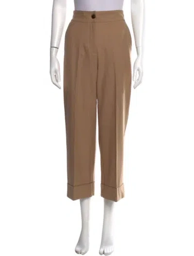 Pre-owned Momoní Virgin Wool Wide Leg Pants In Neutral